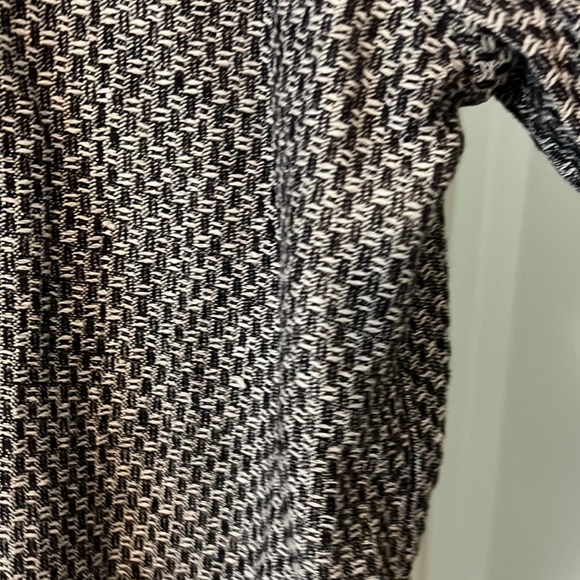 VTG Flax black & white 100% Linen jacket size large lagenlook long line preppy - Picture 8 of 10